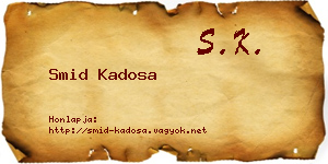 Smid Kadosa névjegykártya